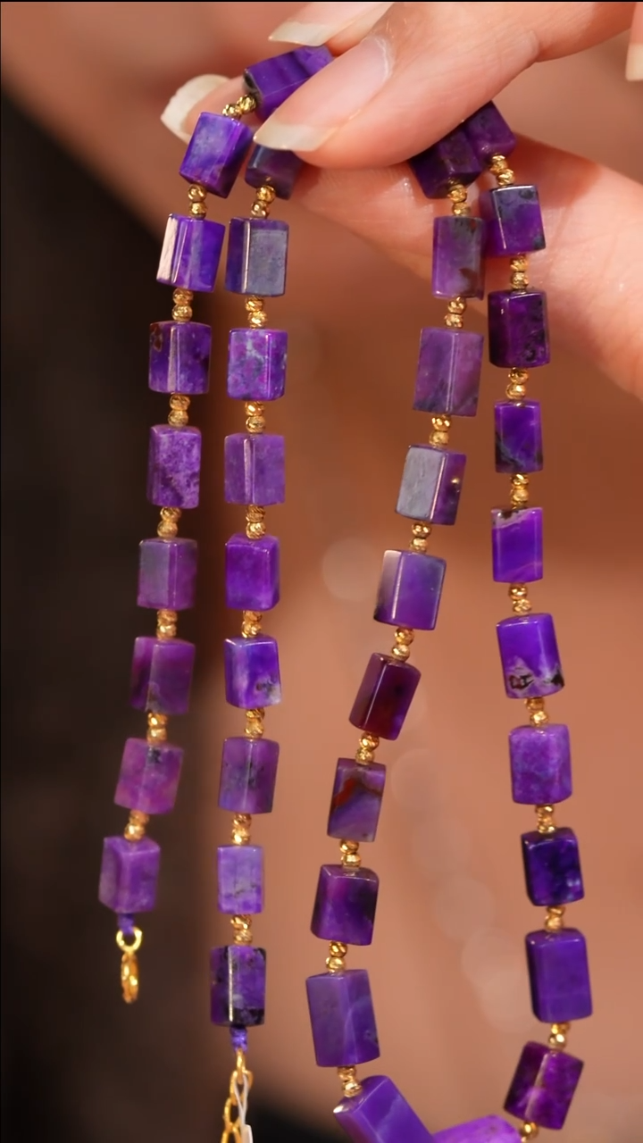 【闪购商品】苏纪石（舒俱来）项链未镶嵌2高阶冰紫项链18k/45cm