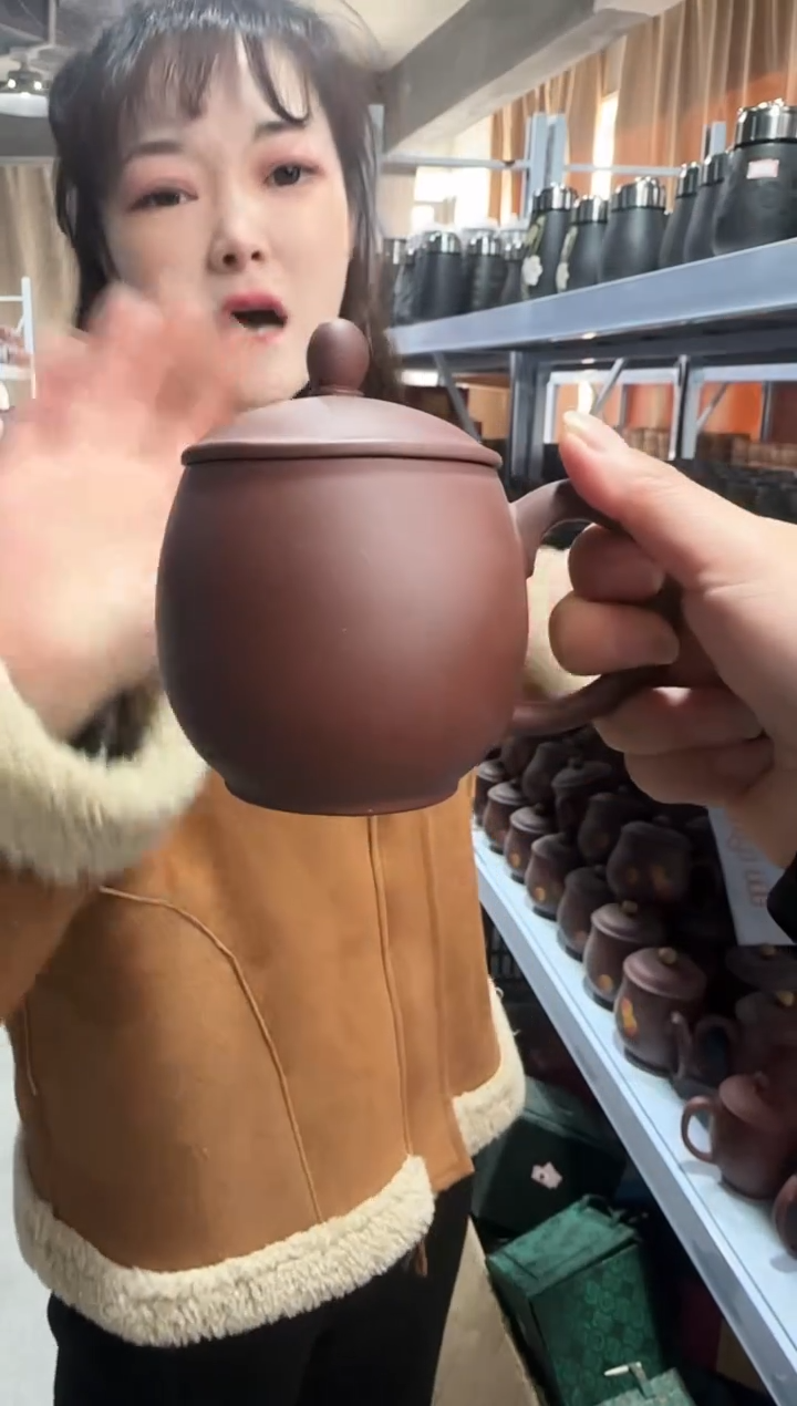 【闪购商品】紫砂盖杯紫砂盖杯紫泥光素