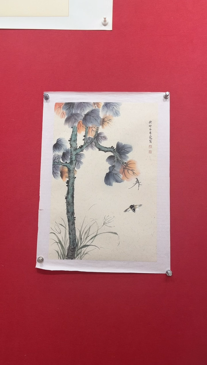 【闪购商品】国画国画-花鸟-单张-带托底-2.7平尺-