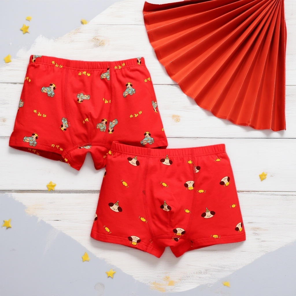 本命年红色纯棉内裤