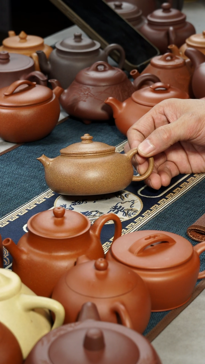 【闪购商品】紫砂茶壶花块寒江茶壶