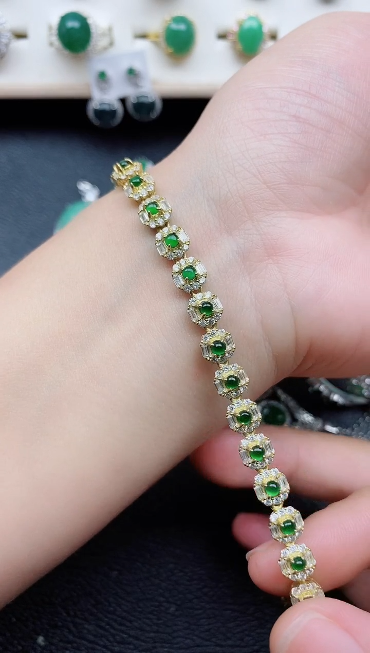 【闪购商品】翡翠戒指银S925镶嵌11111