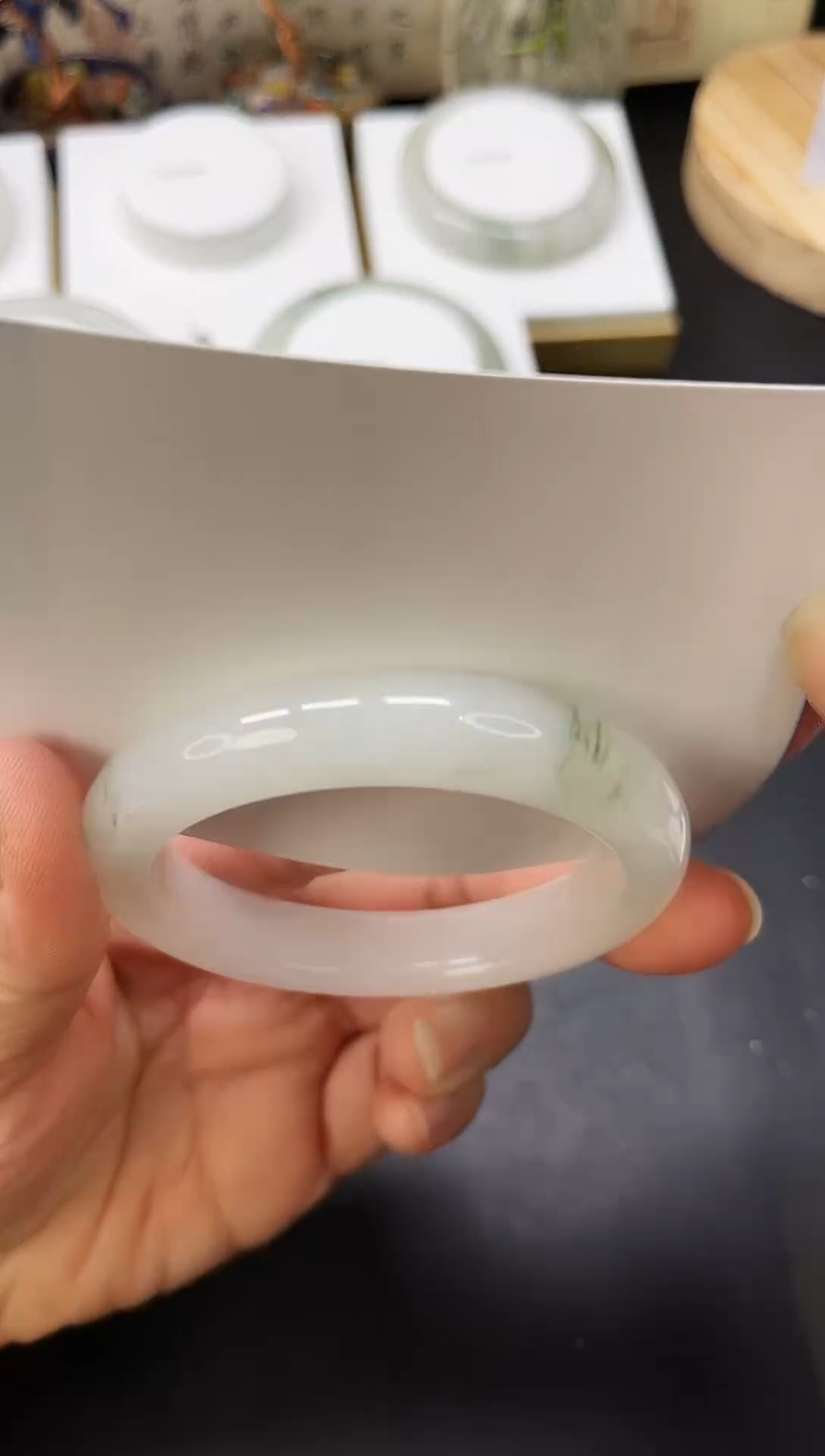 未镶嵌手镯石英质玉A23-52/53/54