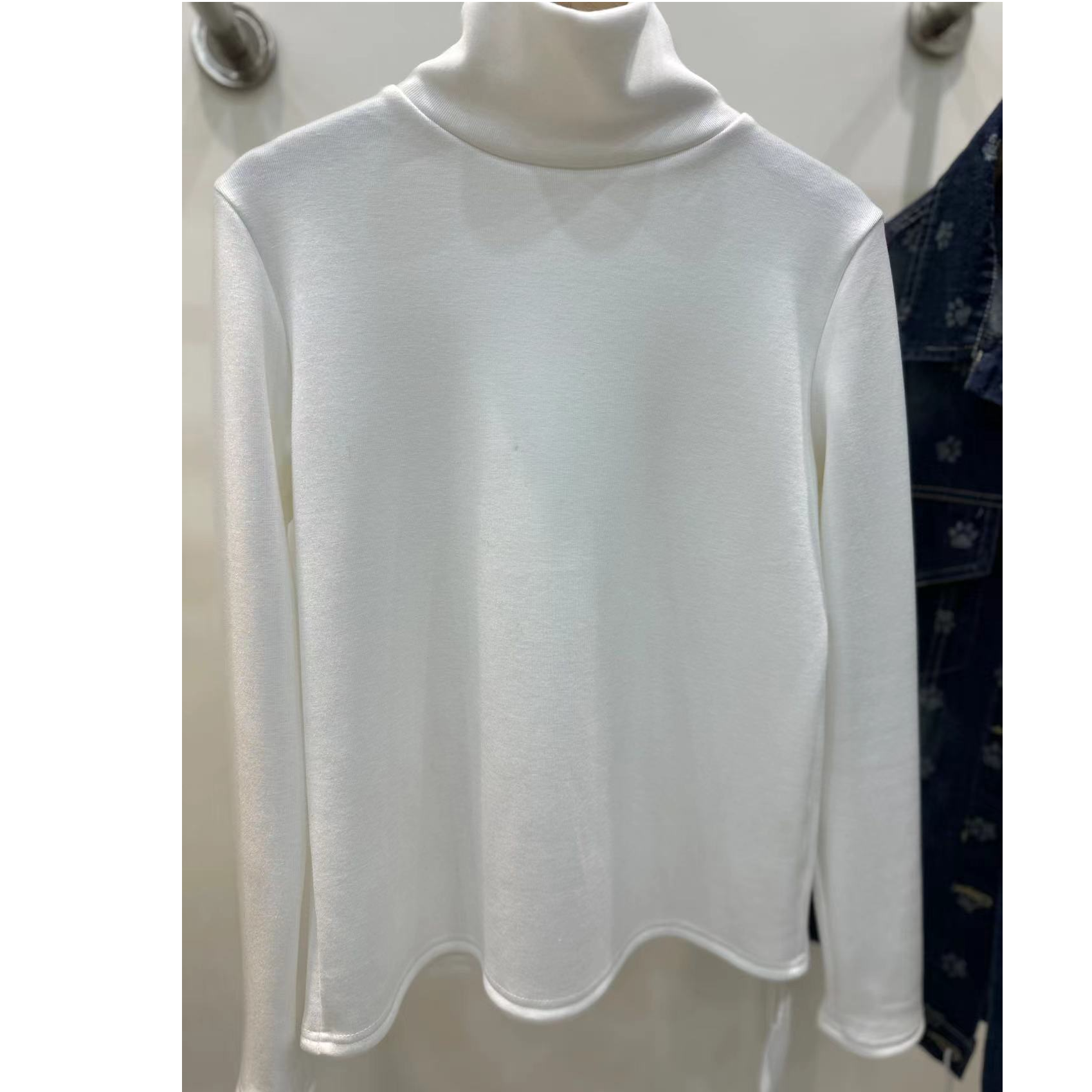 一体绒高领打底衫