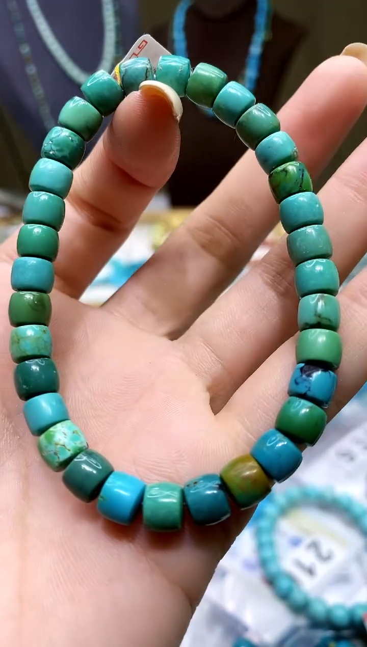 【闪购商品】绿松石未镶嵌手串714