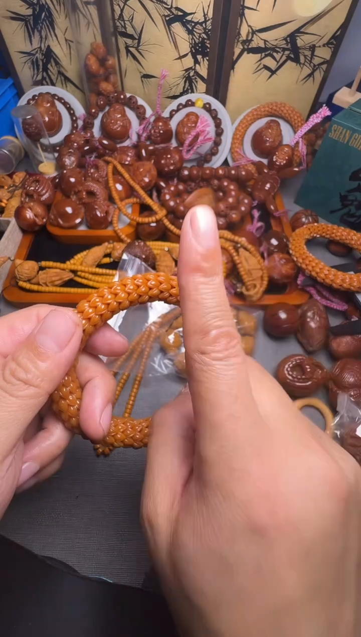 手串橄榄核猴头莲花