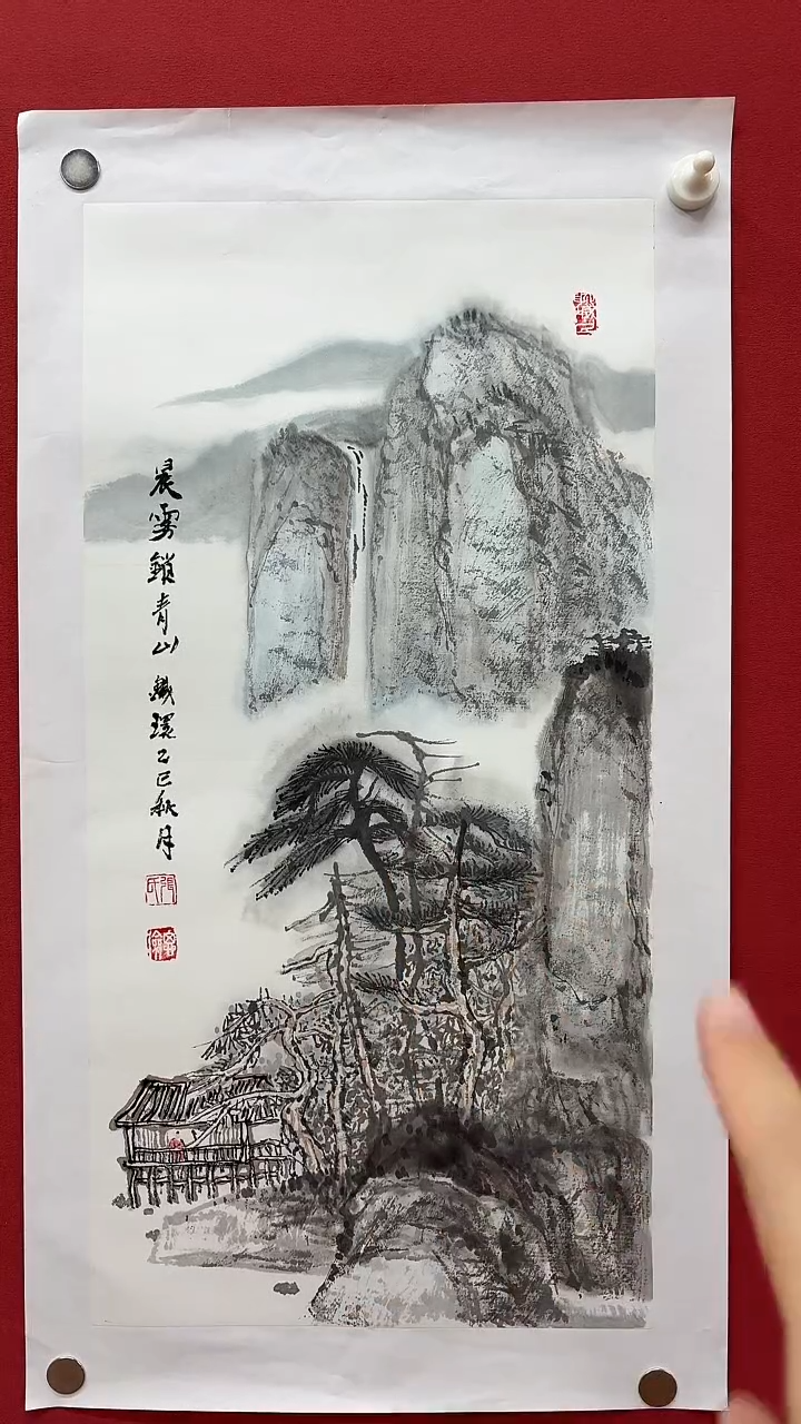 国画张思俭精品山水2平尺