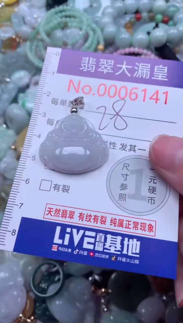 翡翠未镶嵌吊坠(不含链)6141