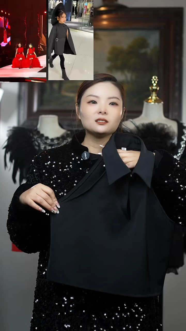 瑶****❤160黑色领带挂脖艺桐轩儿童礼服