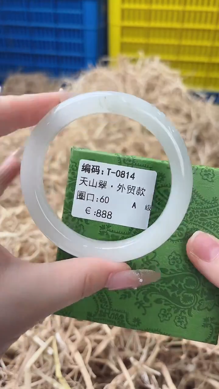 未镶嵌手镯石英质玉T-0814