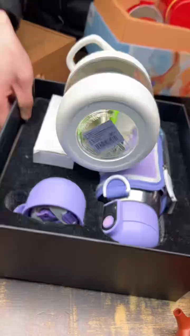 【闪购商品】/特美刻 儿童钛杯（紫色）+赠品3件