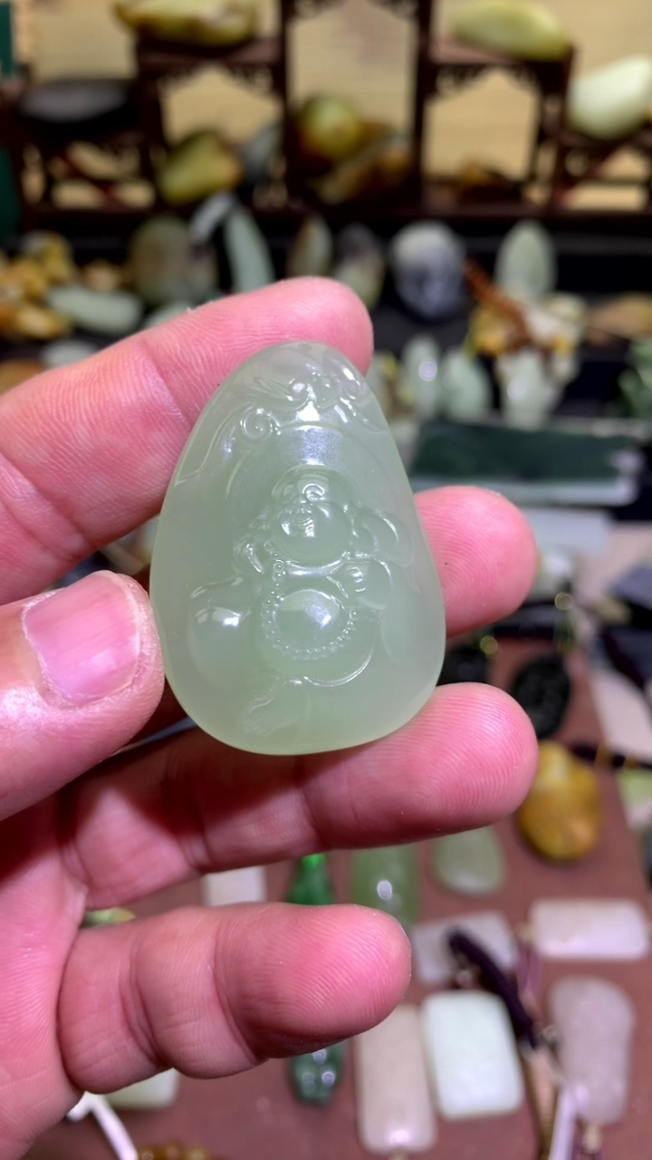 【闪购商品】和田玉未镶嵌颈饰青海佛