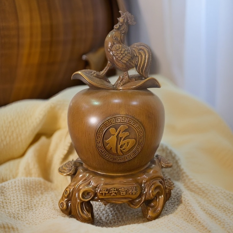 平安吉祥 苹果摆件 长25*宽17*高37