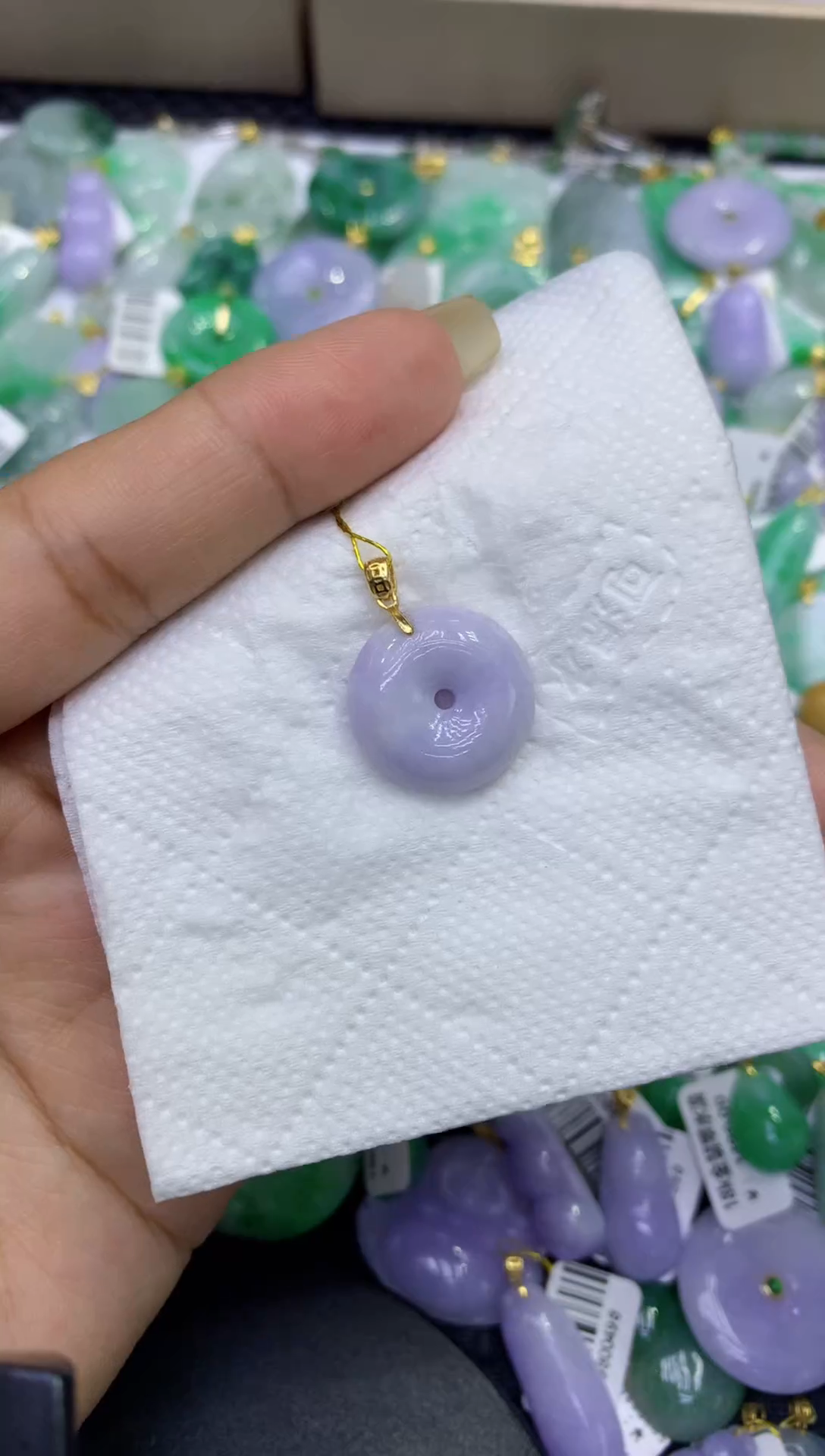 颈饰未镶嵌翡翠天然缅甸A货翡翠
