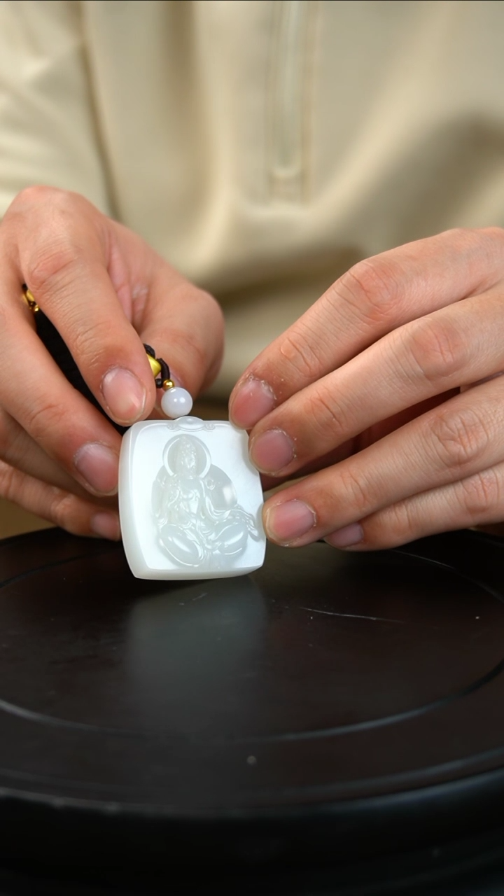 【闪购商品】和田玉把件未镶嵌自在观音