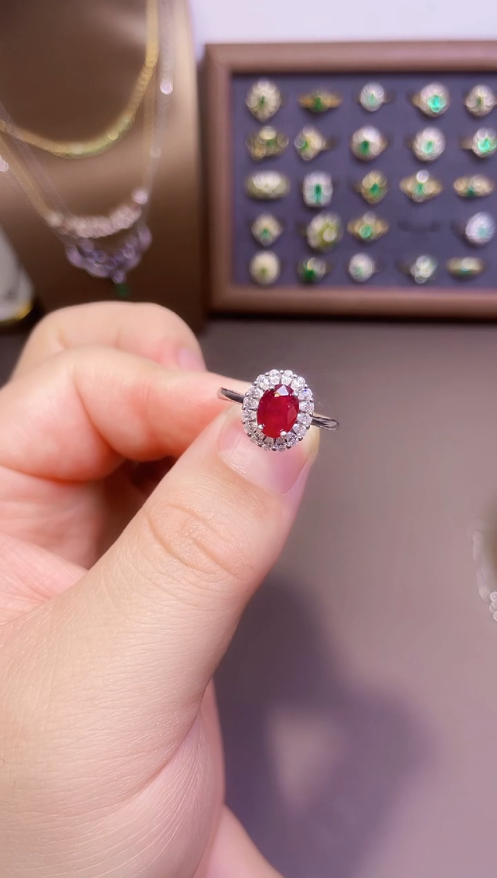 【闪购商品】红宝石戒指银S925镶嵌一枚