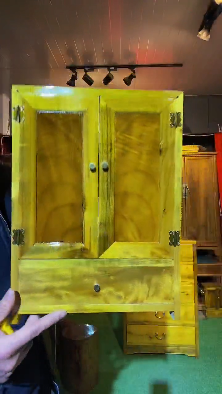 【闪购商品】金丝楠木艺金丝楠双门带抽