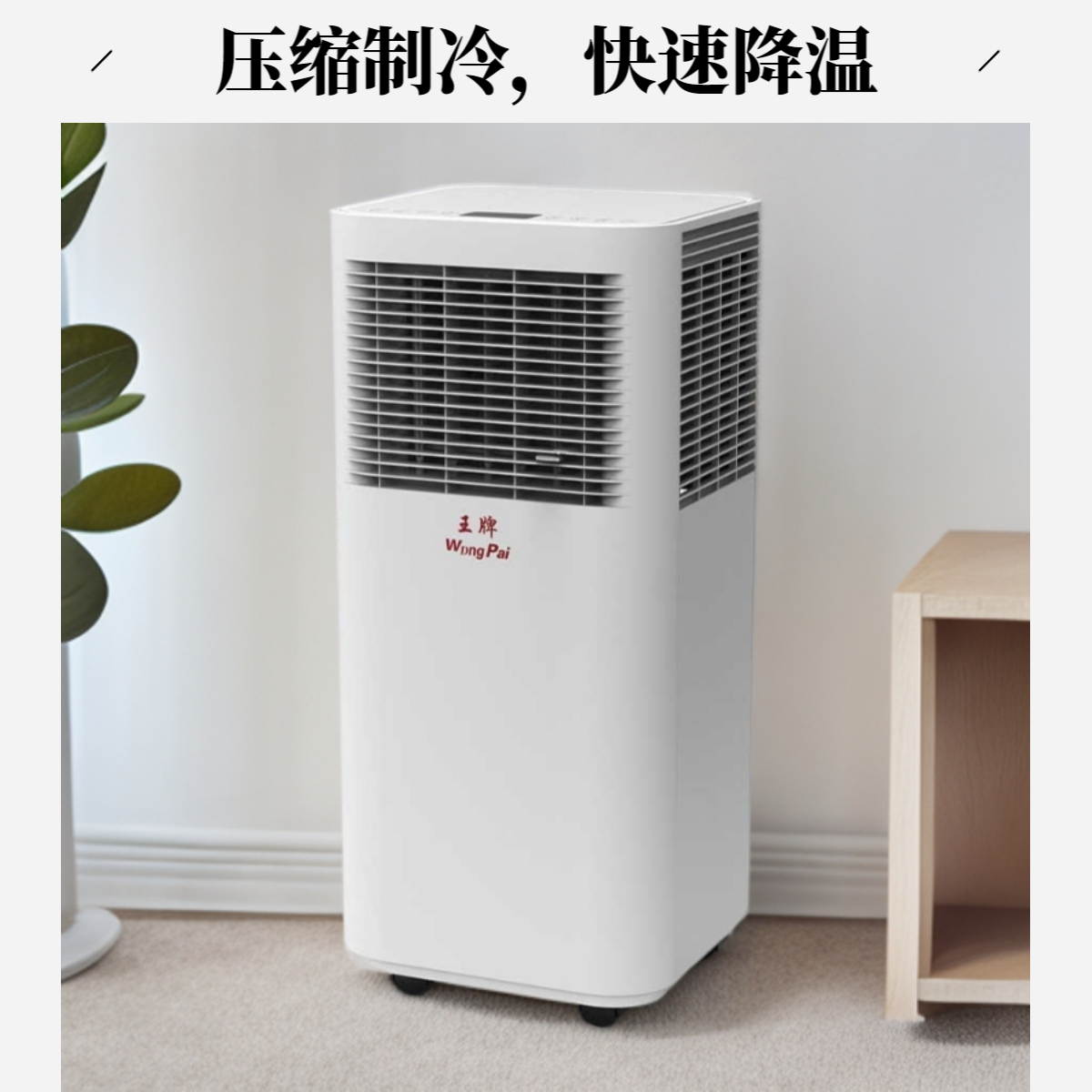 王牌世界X可移动免安装免打孔无外机内置压缩机一体家用移动空调