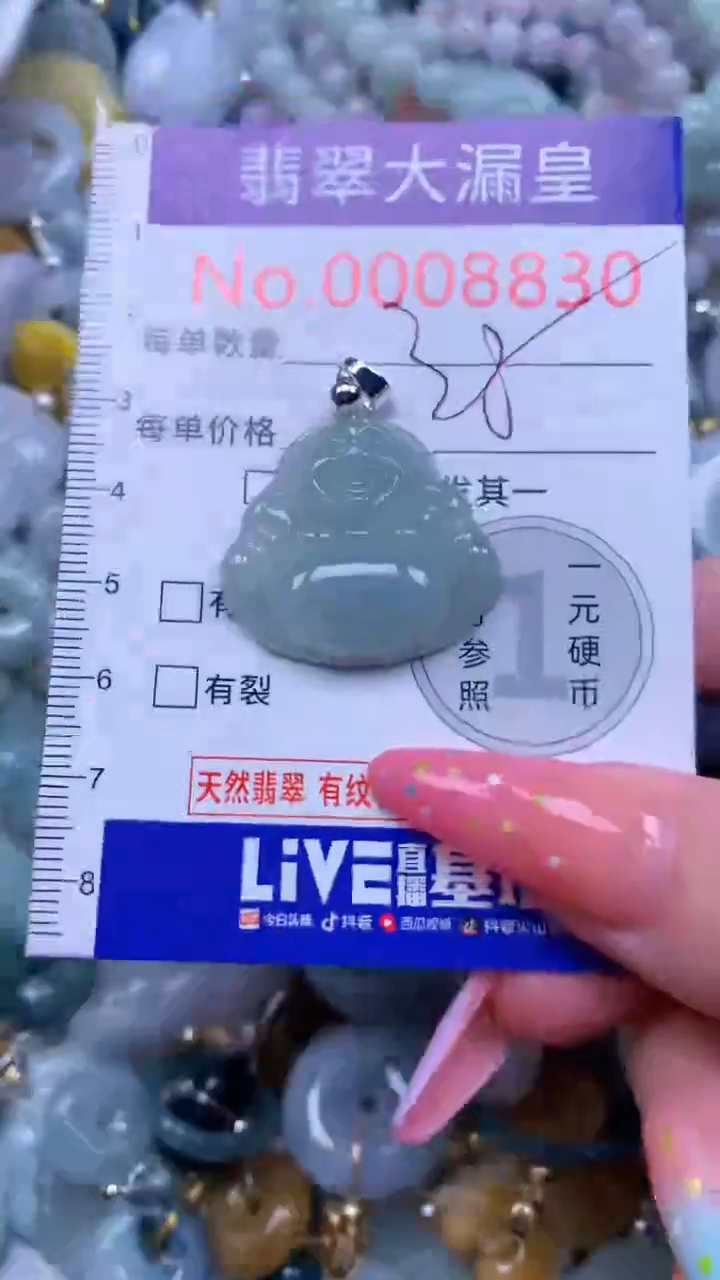 翡翠未镶嵌吊坠(不含链)8830