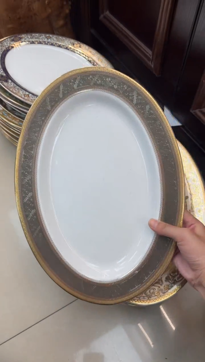 【闪购商品】瓷片14英寸鱼盘  福利   瑕