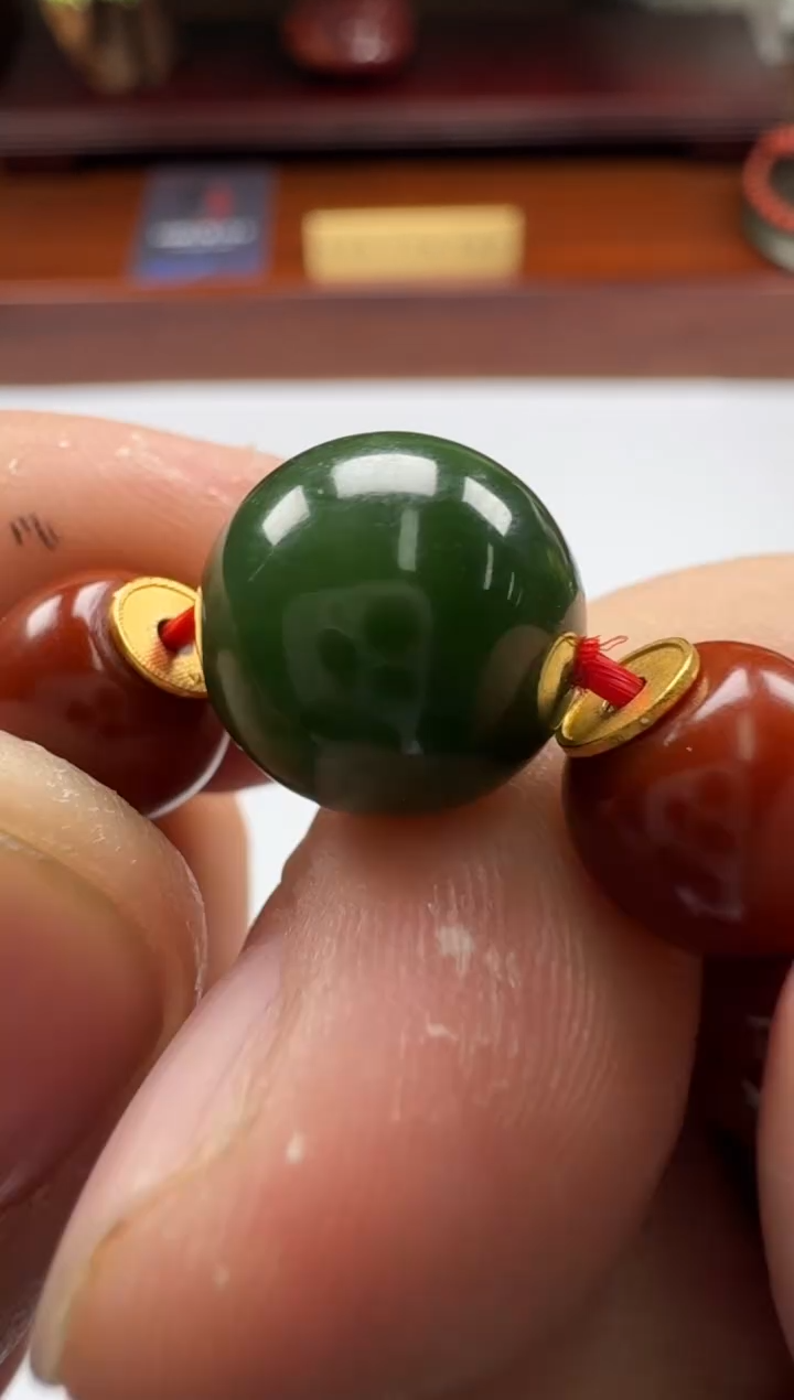 【闪购商品】和田玉（碧玉）配饰配饰18K金镶嵌配饰配饰