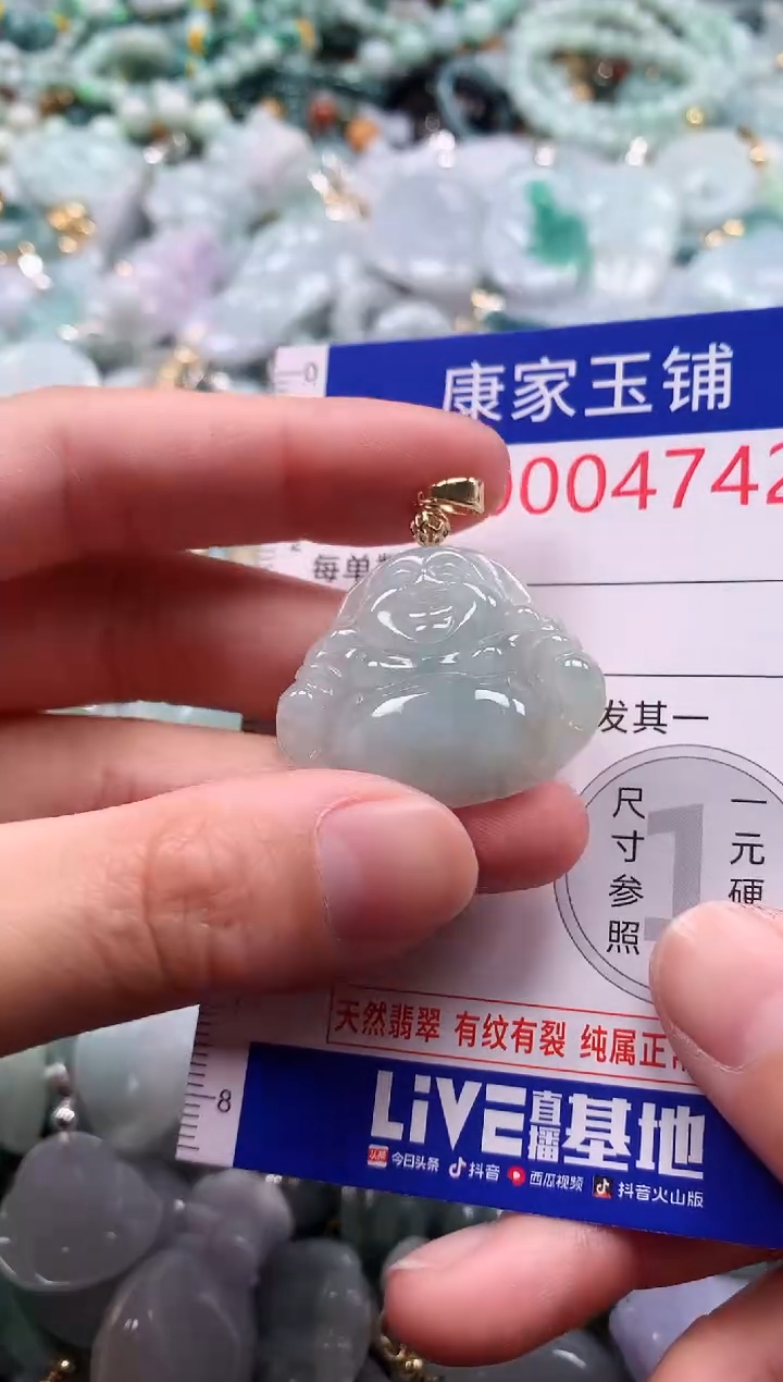 翡翠未镶嵌吊坠(不含链)4742