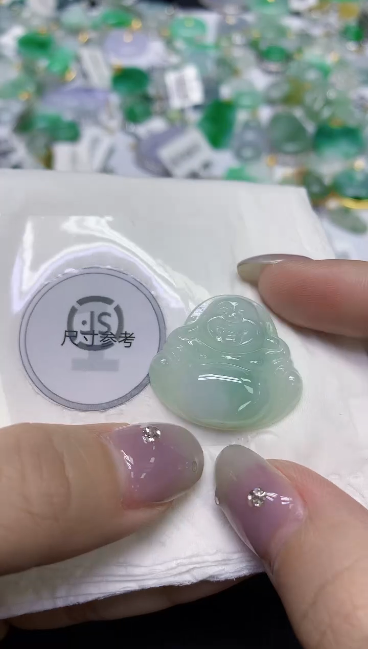 颈饰未镶嵌翡翠天然缅甸翡翠A货百元以上9元证书费自理