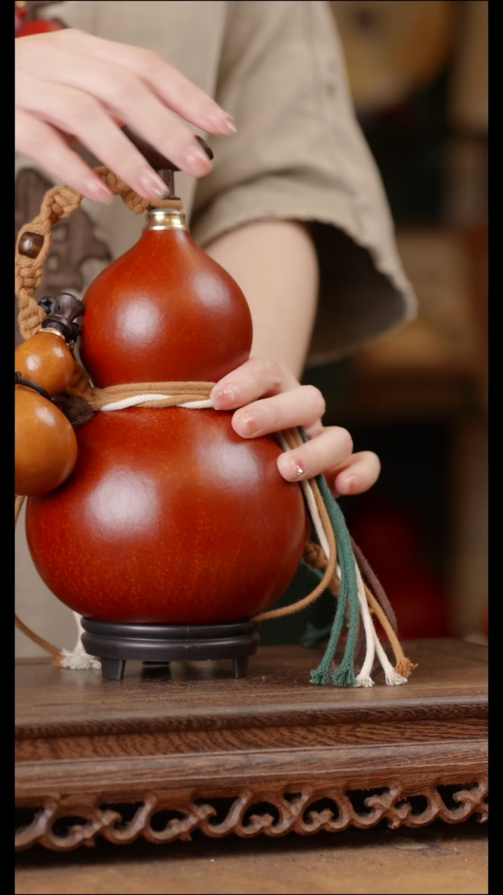 272号精品天然大漆酒葫芦一物一拍~