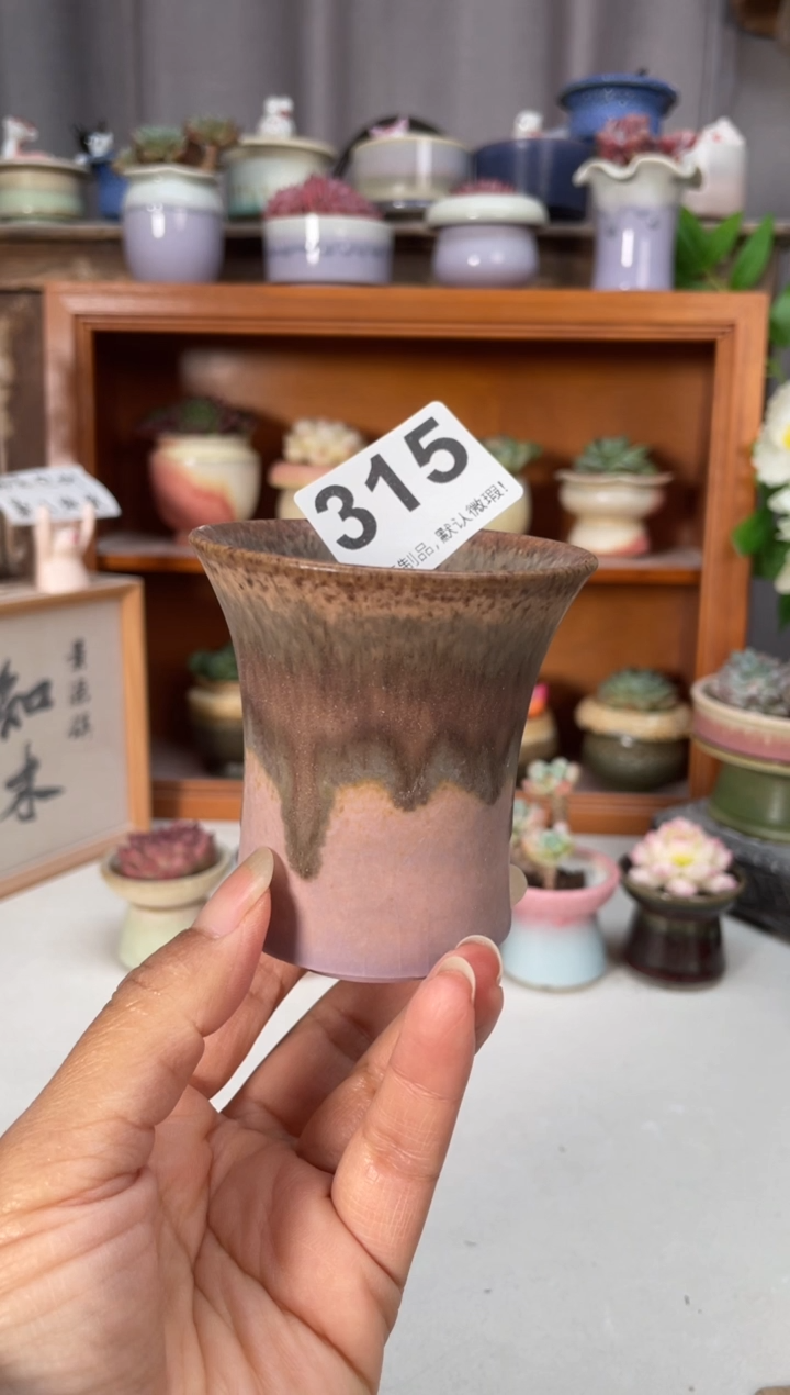 瓷片315知木小芳花盆