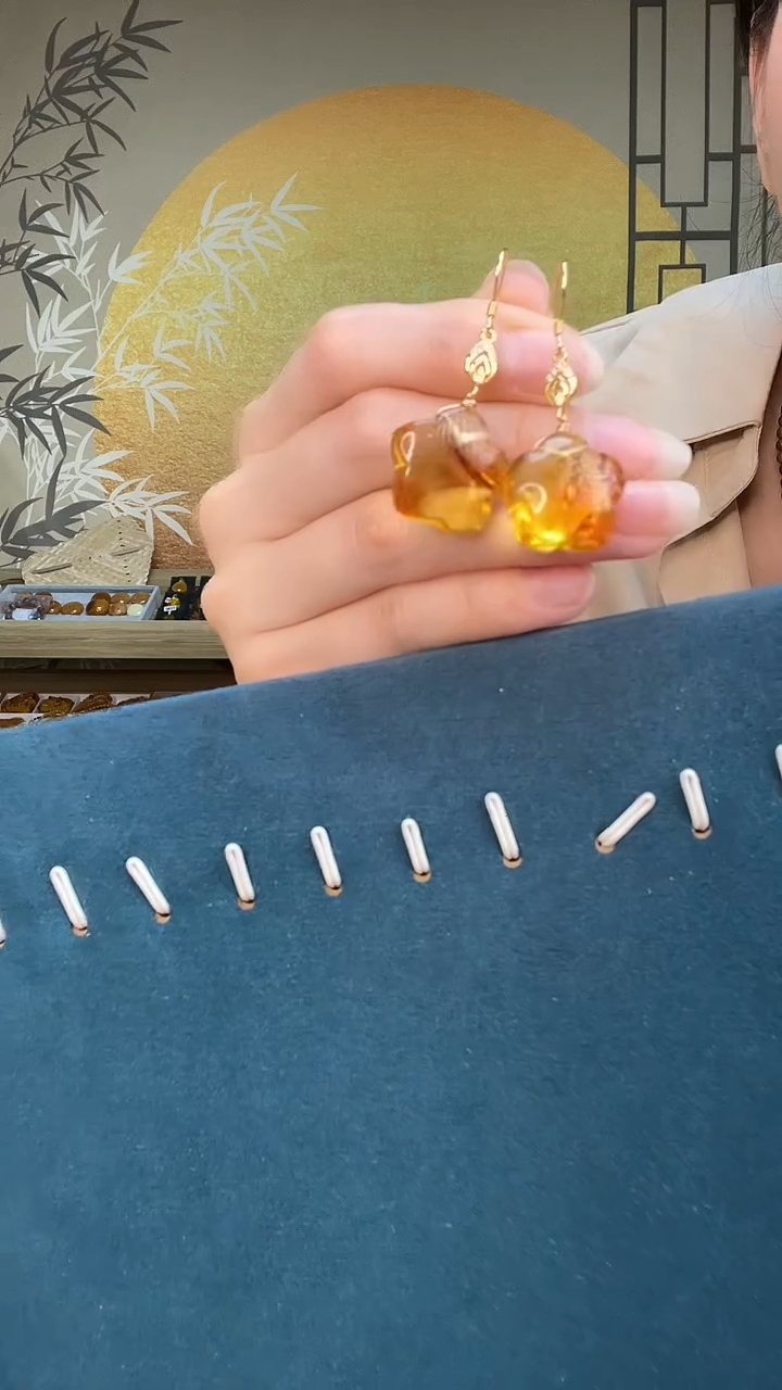 裸石琥珀未镶嵌K0002天然蜜蜡微瑕