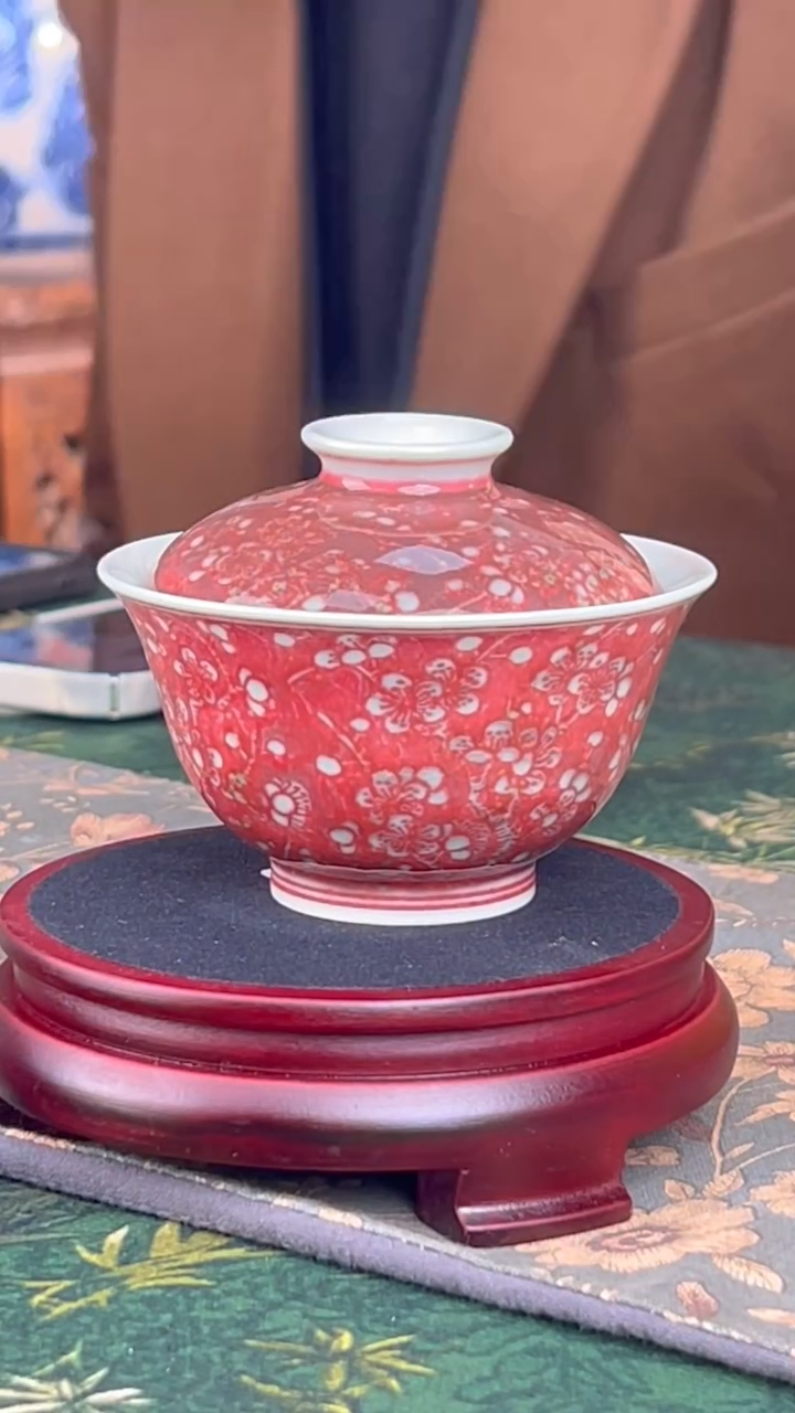 【闪购商品】景德镇毛仔柴窑盖碗154