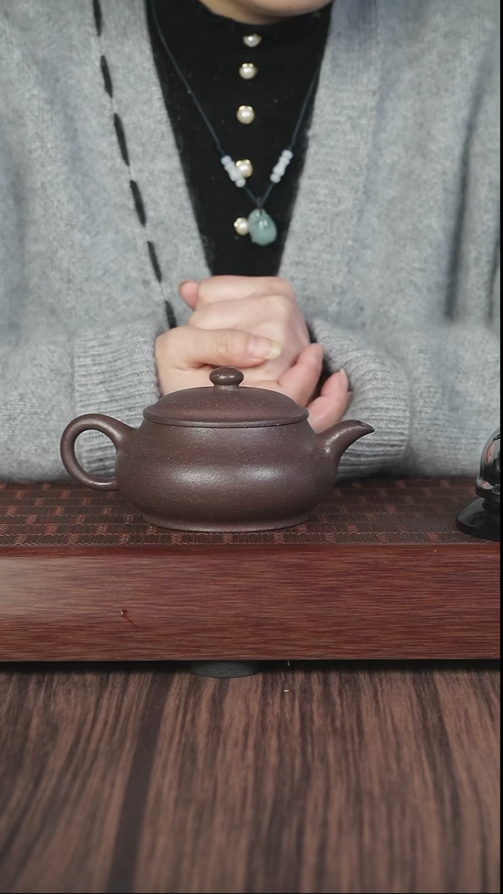 【闪购商品】紫砂茶壶csl  粗砂天青  明炉