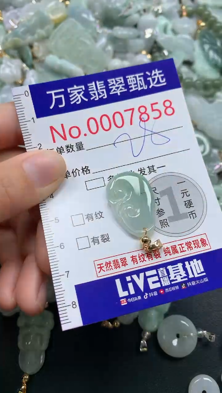吊坠(不含链)未镶嵌翡翠7858