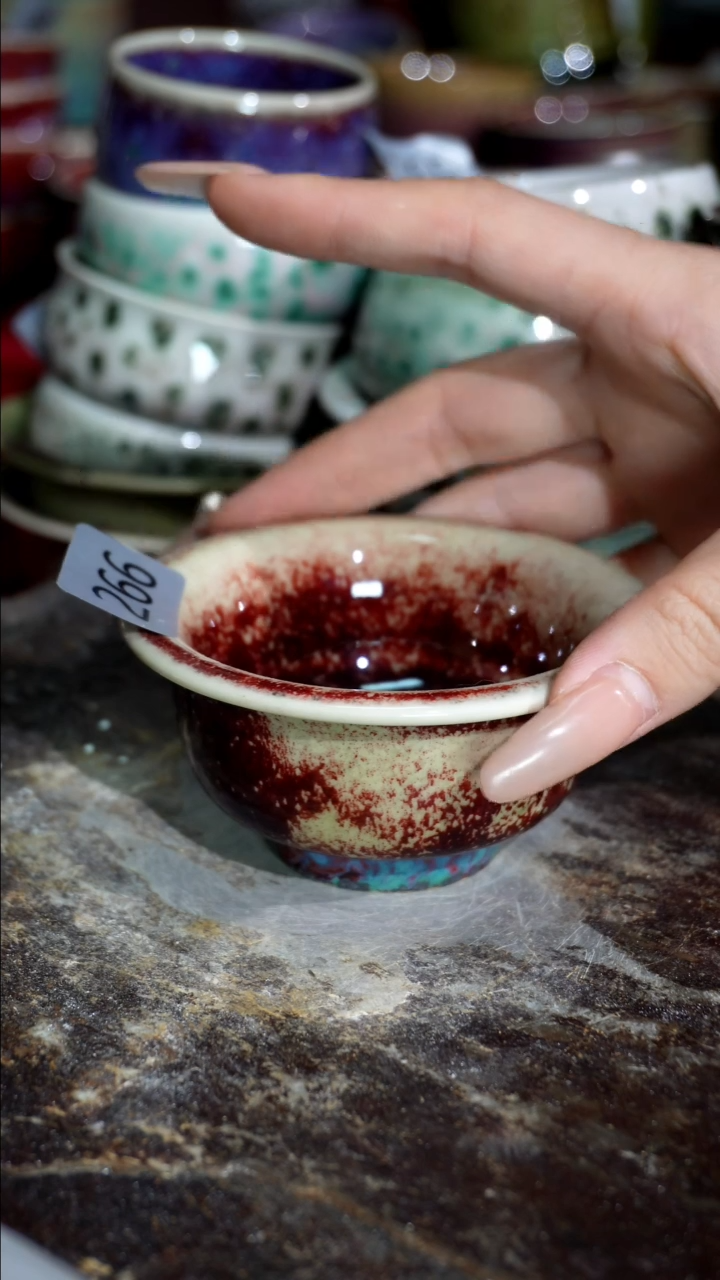 摆件精品窑变钧瓷茶器