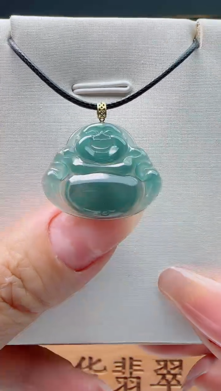 【闪购商品】翡翠颈饰18K金镶嵌佛公多样性随机一件发货