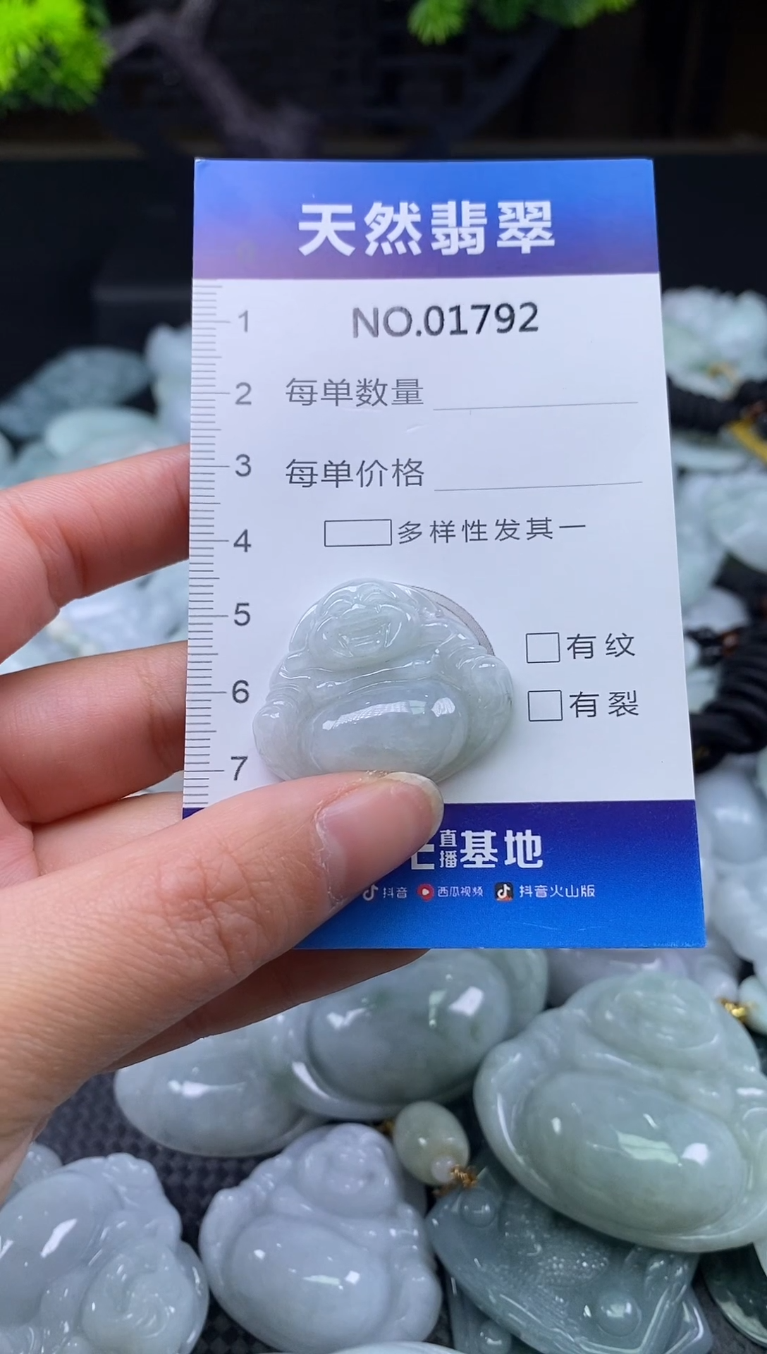 颈饰未镶嵌翡翠天然缅甸翡翠1792