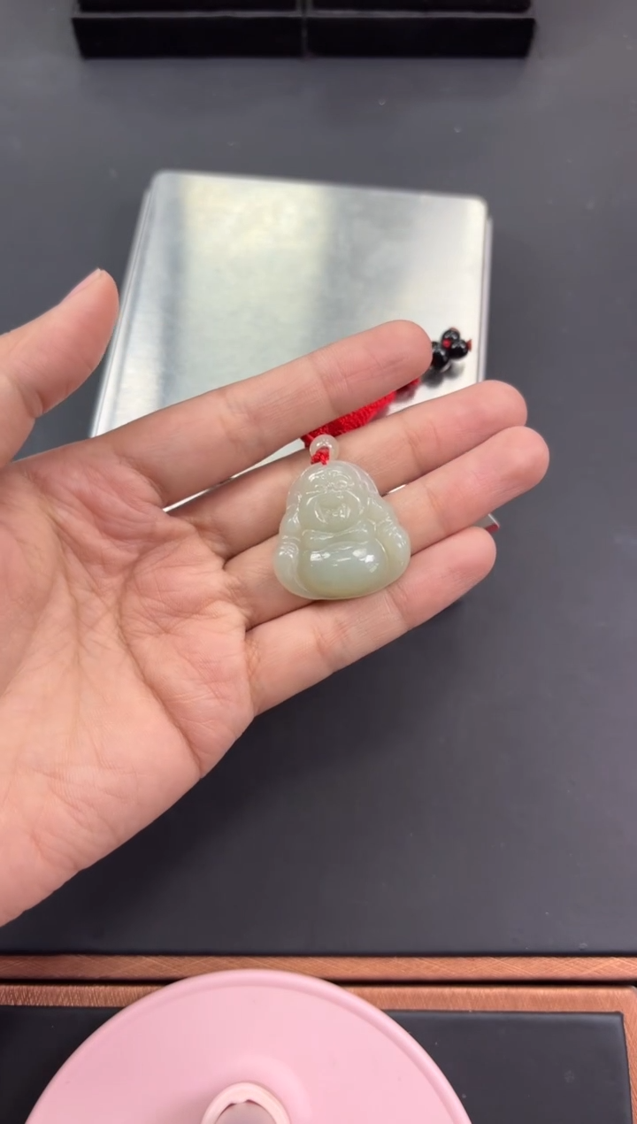 【闪购商品】和田玉吊坠(赠链)未镶嵌且末微色差近矿吊坠