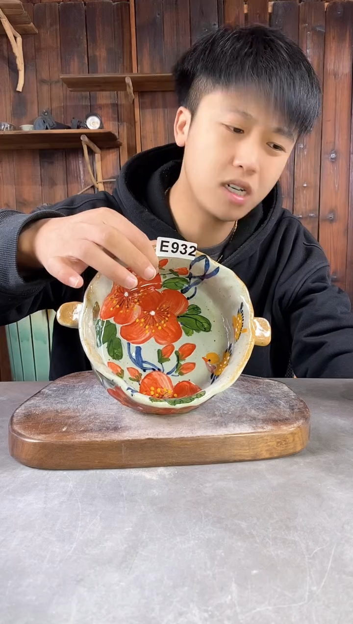 【闪购商品】碗9322，手工手绘，新年快乐！