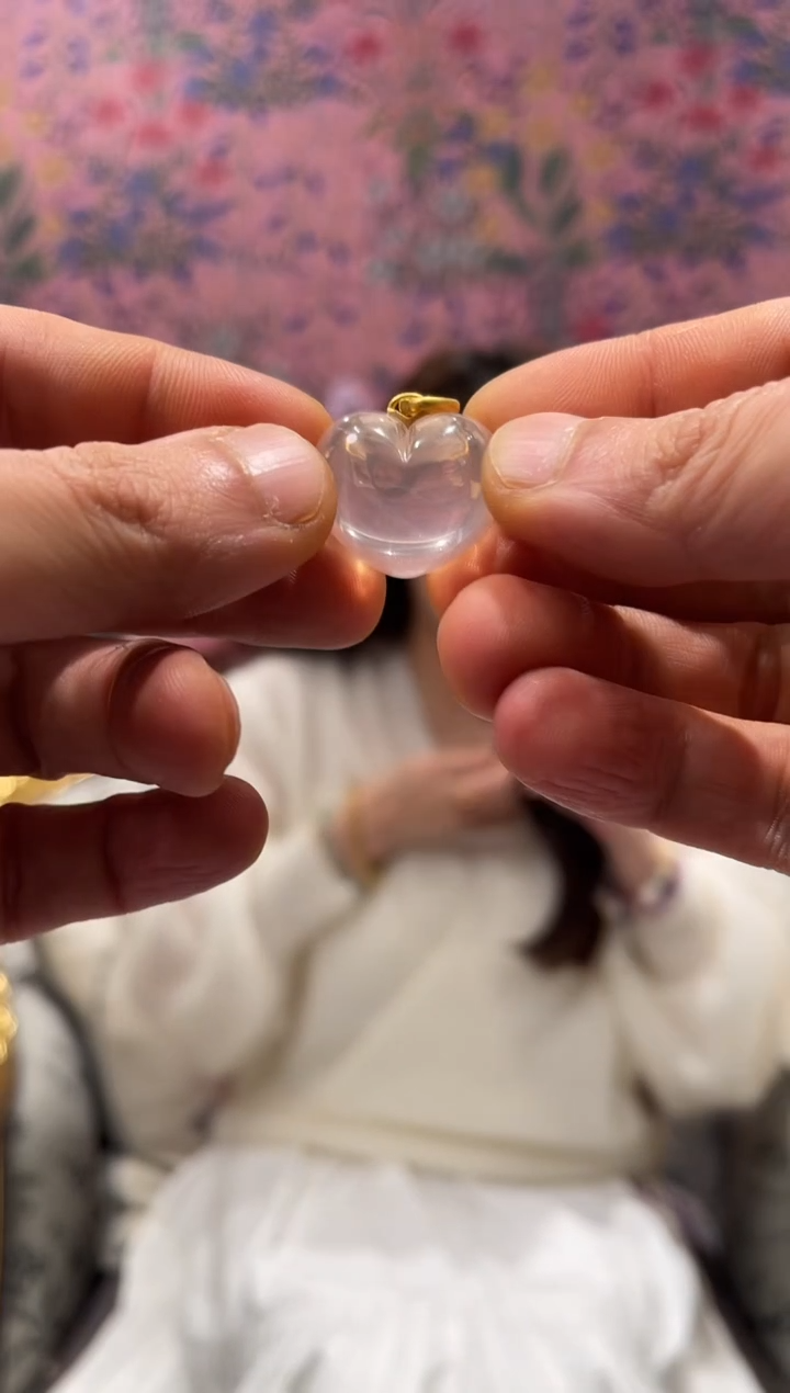 【闪购商品】水晶吊坠18K金镶嵌吊坠