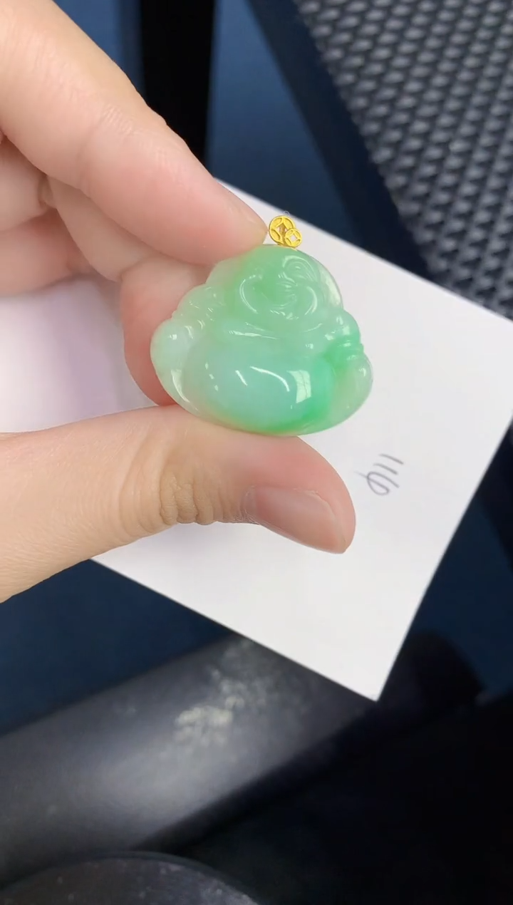 【闪购商品】翡翠颈饰18K金镶嵌0000000001