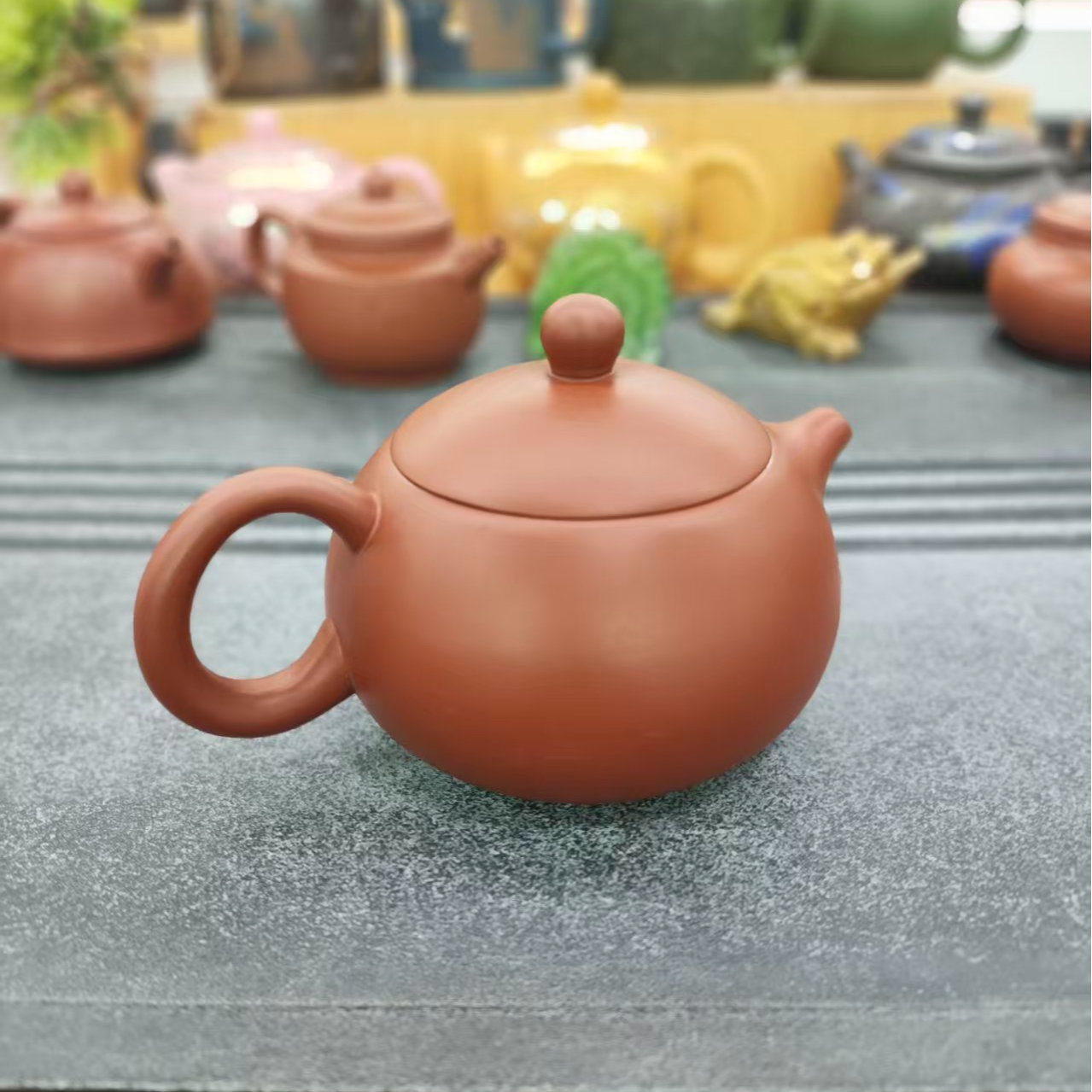 【旺】朱泥大红袍紫砂壶