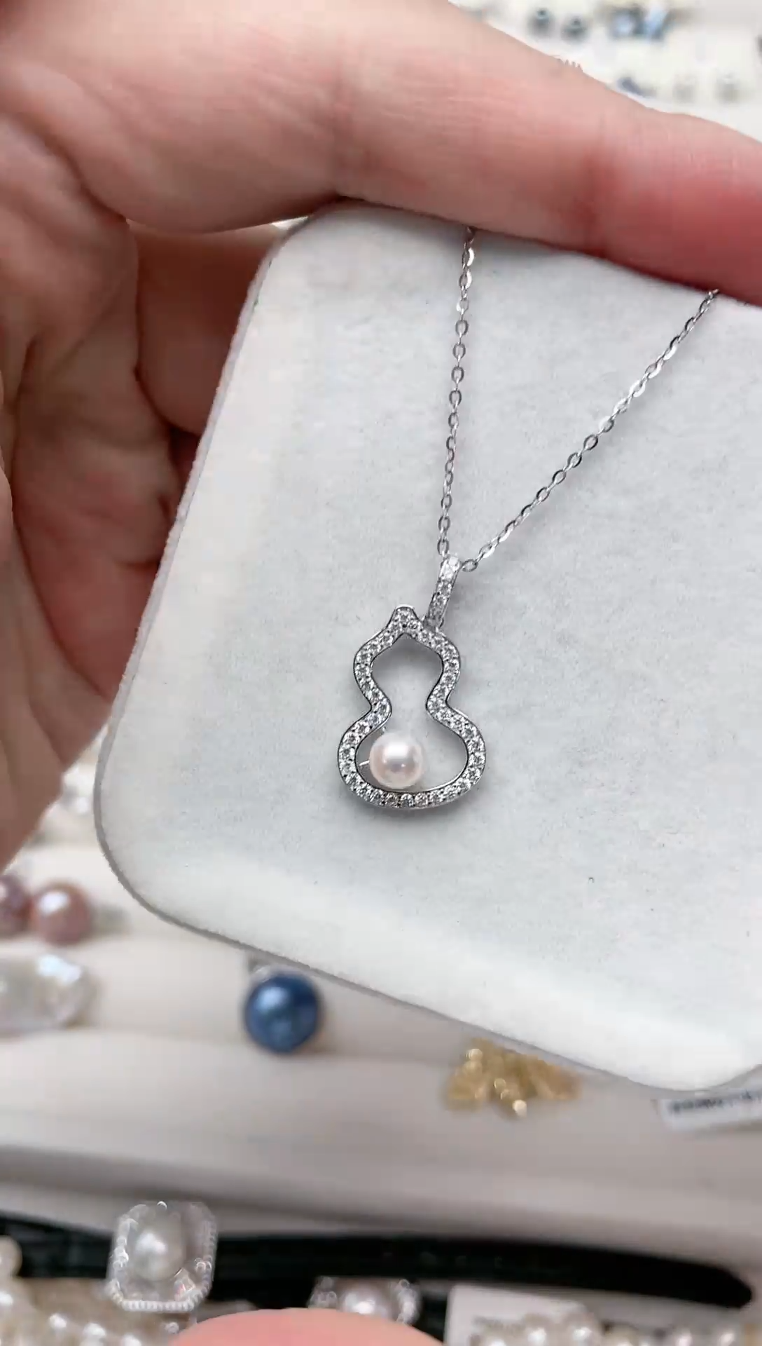 【闪购商品】海水珍珠吊坠(不含链)银S925镶嵌吊坠