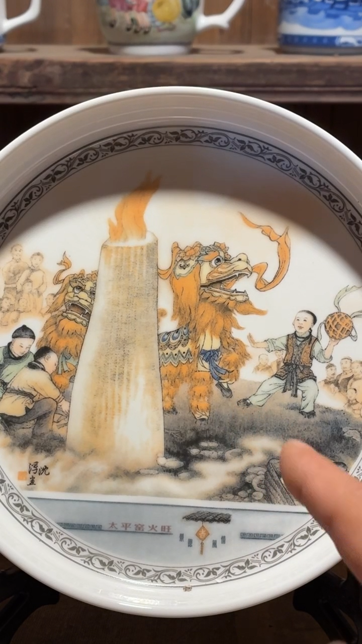 摆件瓷Y40景德镇陶瓷摆件