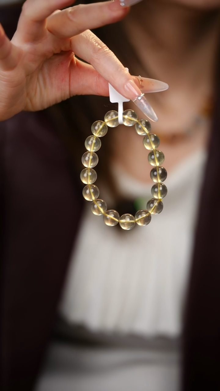 未镶嵌手串水晶黄水晶-