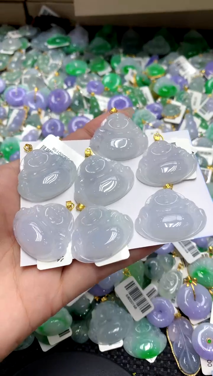 【闪购商品】翡翠颈饰18K金镶嵌111111111（多样性发其一）