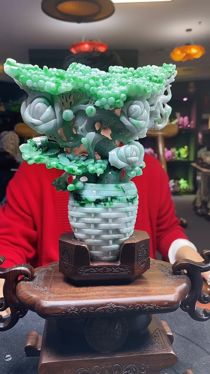 【闪购商品】定制翡翠未镶嵌03/0215/W/花