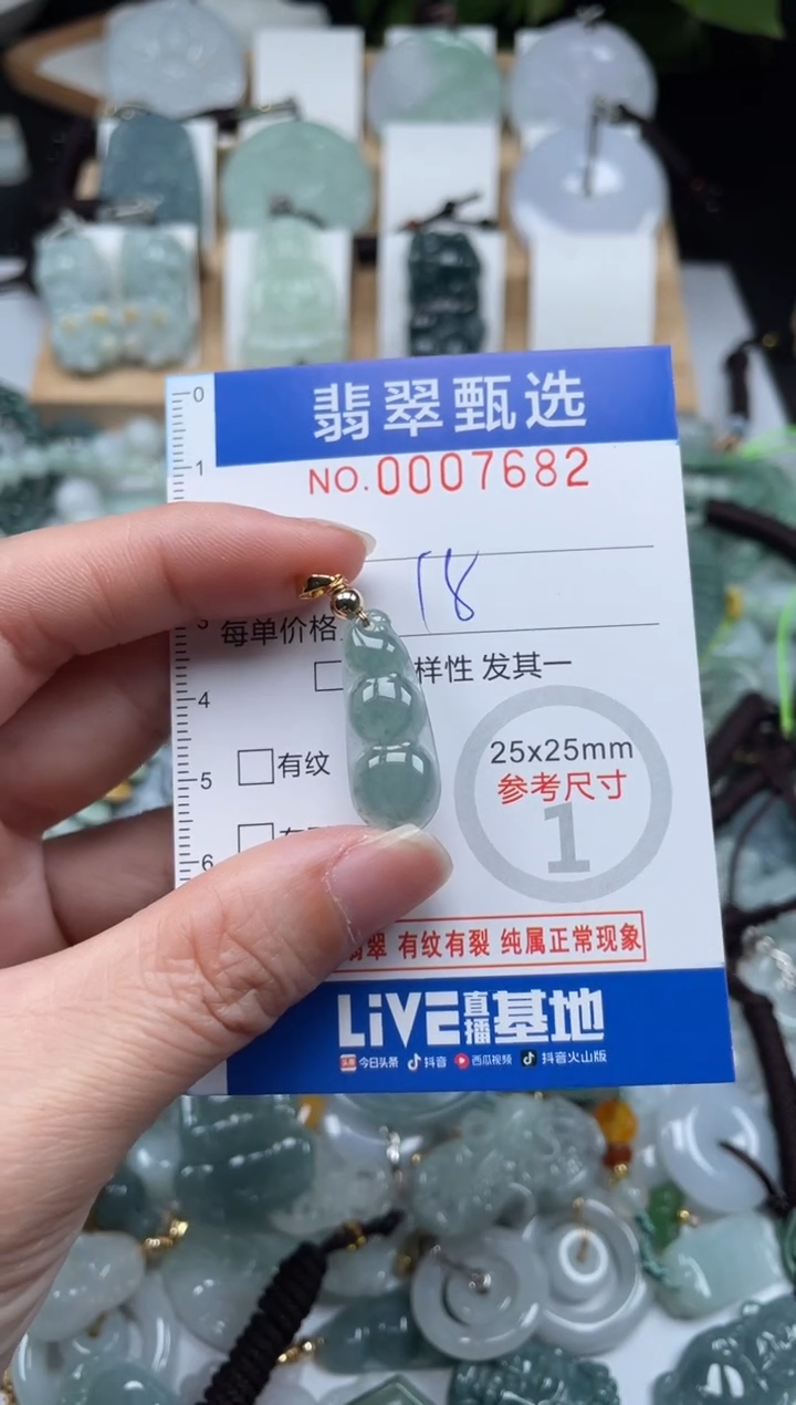 【闪购商品】翡翠未镶嵌颈饰00..7682