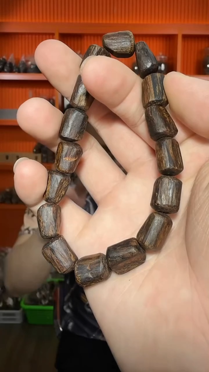 沉香手串471号紫伽罗单圈多样性发一