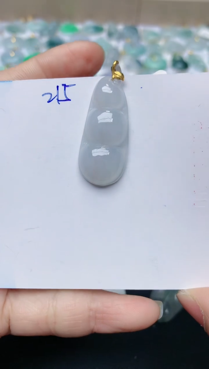 【闪购商品】翡翠颈饰18K金镶嵌天然翡翠A货    215