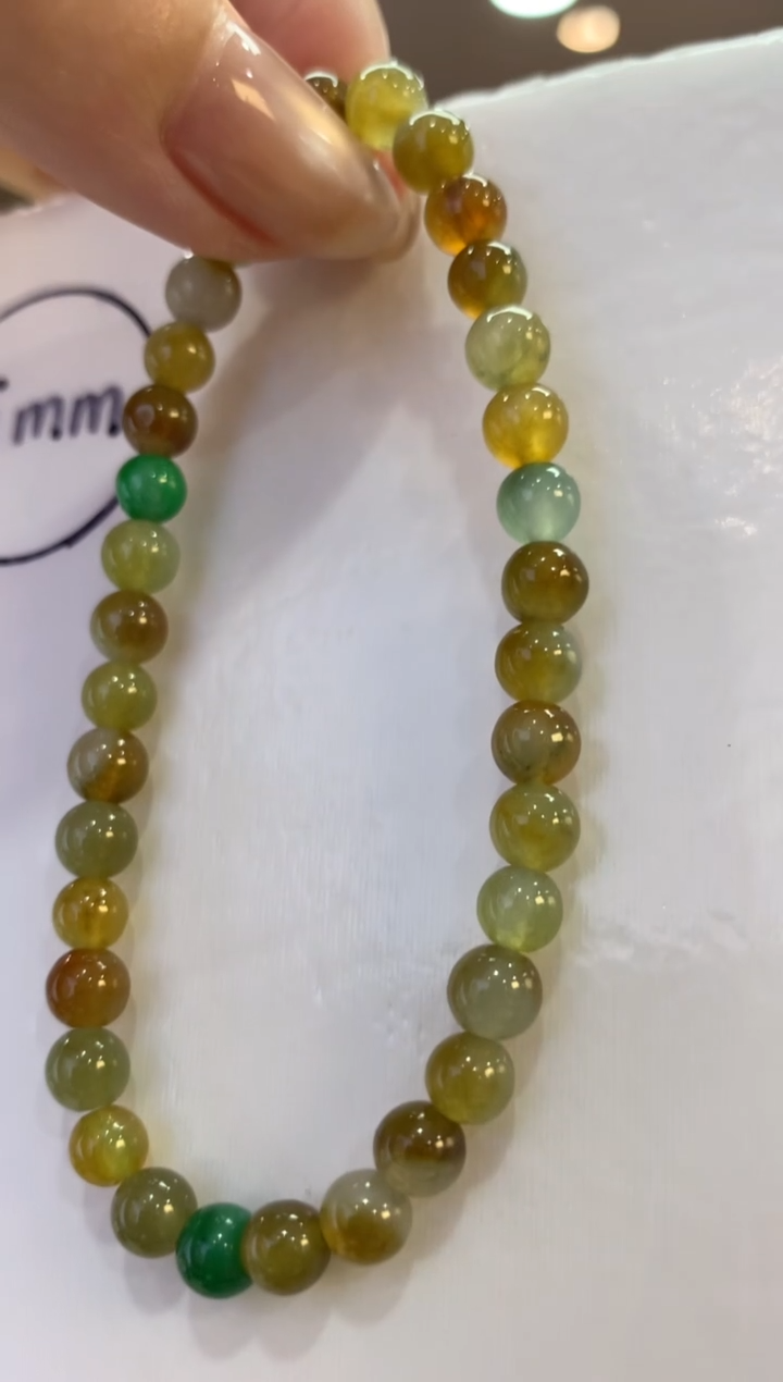 未镶嵌手串翡翠手串